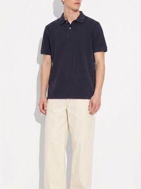 Club Room Short Sleeve Polo in Navy